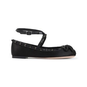 Valentino Garavani Black Satin Ballerinas - NWT